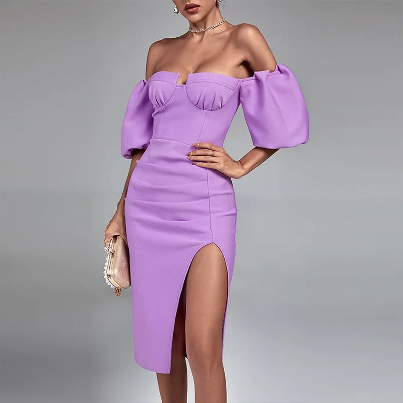 Sexy Spaghetti slash neck Cocktail Dresses,