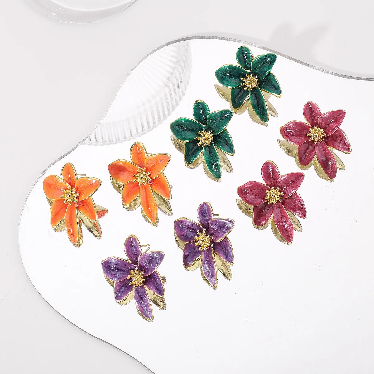 Exquisite Retro Flower Earrings