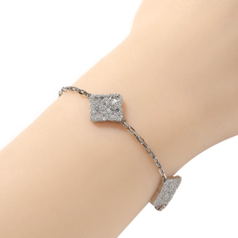 Lucky Four Leaf Clover Bracelet