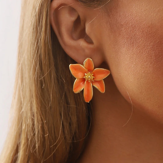 Exquisite Retro Flower Earrings