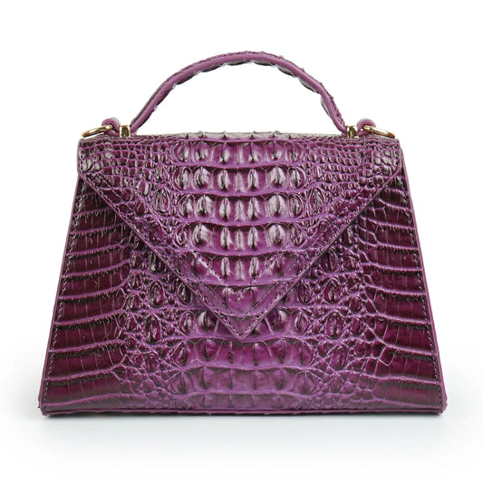 Purple Animal print Handbag