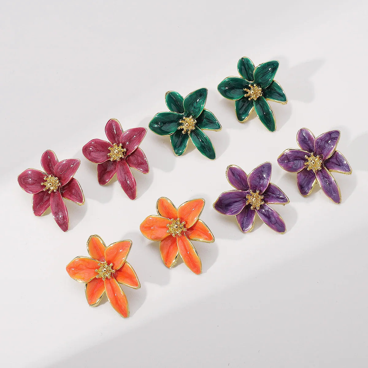 Exquisite Retro Flower Earrings