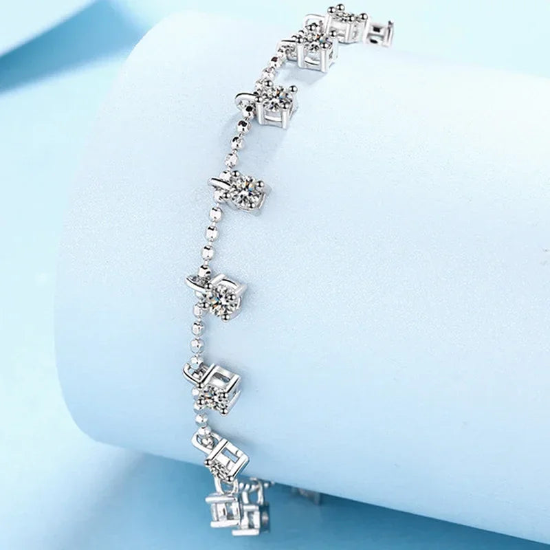 3/4mm Shine All Moissanite Bracelet